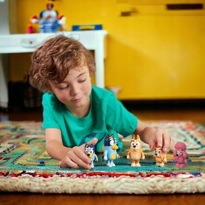 Zestaw Figurek Z Bajki Bluey & Family Rodzina Bing Przjaciele Zabawa 8