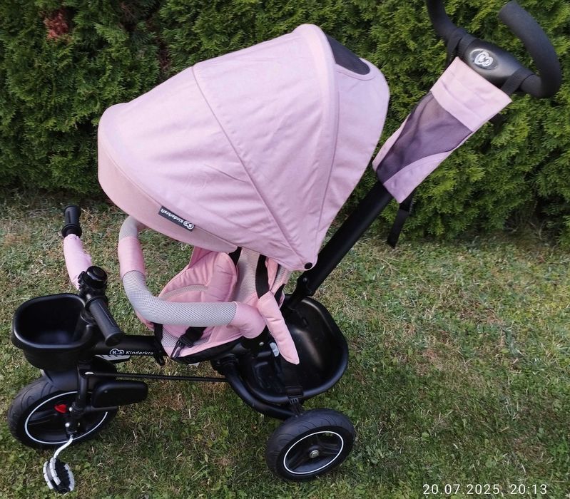 Rower dla dzieci Kinderkraft, Rowerek Trójkołowy Spinstep Różowy