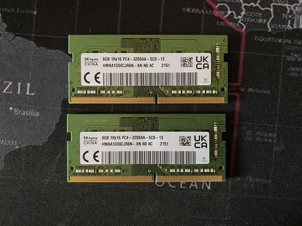 Оперативна памʼять SK Hynix 2x8GB DDR4 3200MHz SODIMM (для ноутбуків)