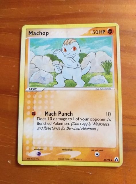 Pokemon Card -Machop 50 HP