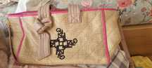 Torebka Pinko Horizontal Medium Shopping Bag Beżowy