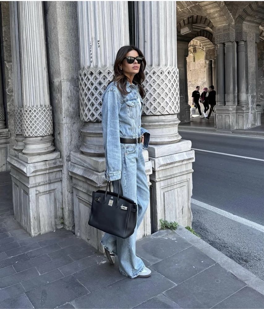 Джинсовий комбінезон Zara розмір М