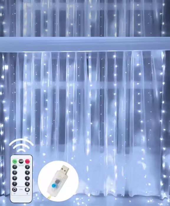 KURTYNA LED 3m _8 trybów świecenia