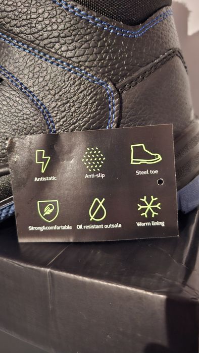 Buty nowe męskie robocze ocieplane podnosek S1 Rozmiar 44
