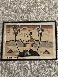 Quadro de areia de Cabo verde