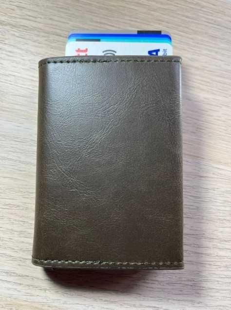 Novas carteiras RFID - Porta moedas - Castanho escuro
