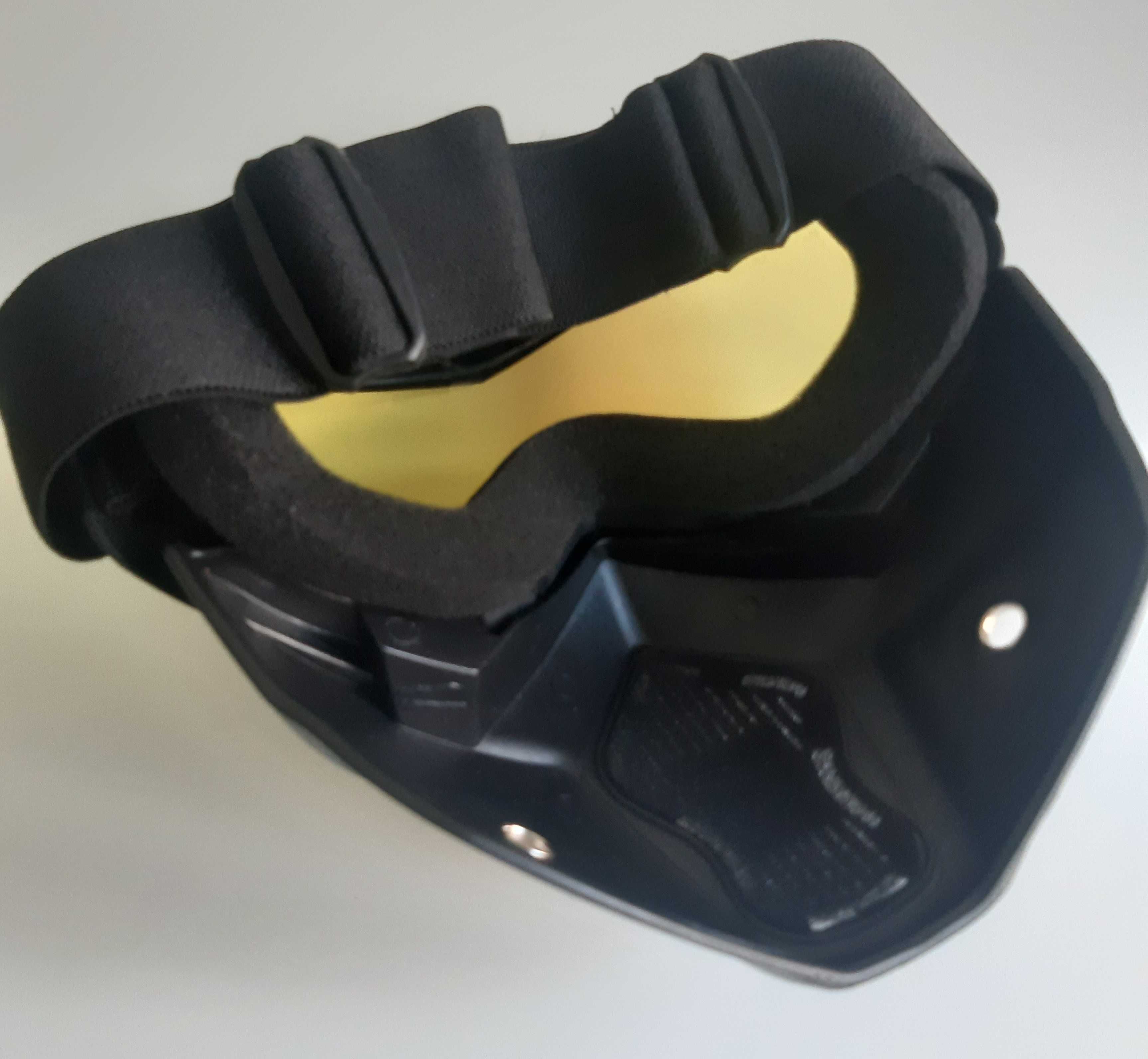 Máscara Protecção Óculos Amarelos Novos p/ Motos Desportos Radicais