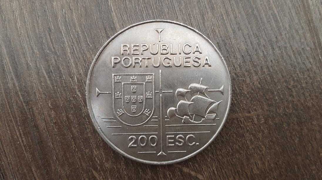 Moeda Portuguesa de 200 Escudos - João Rodrigues Cabrilho