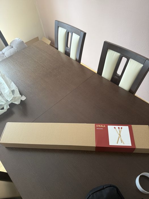 STRÅLA Lampa podłogowa LED, W kształcie zapałki