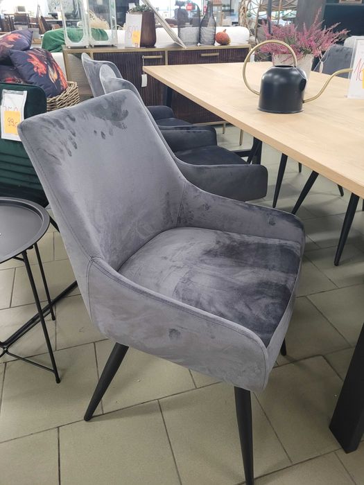 Krzesło tapicerowane Velvet Grey