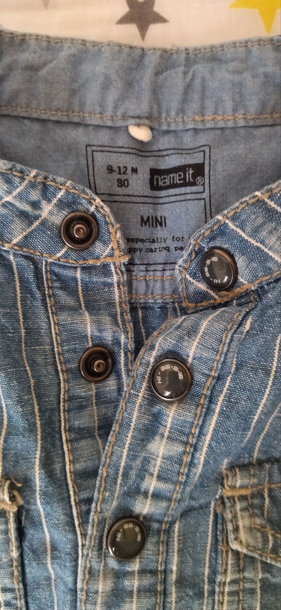 Koszula niemowlęca jeans r. 80