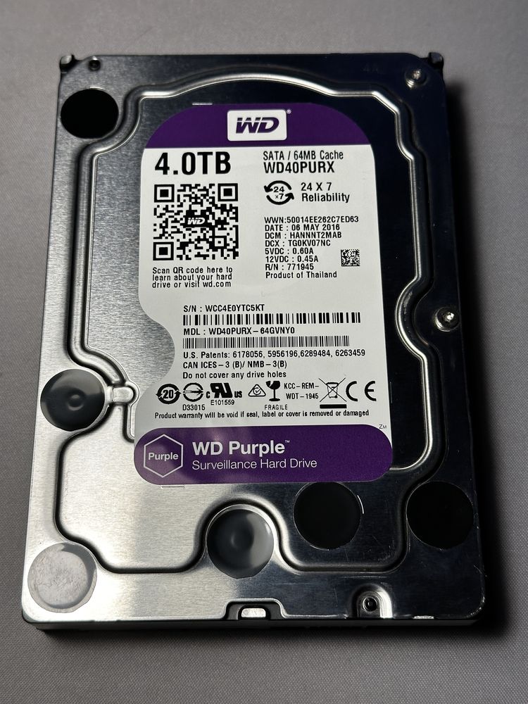 Disco HDD WD 4TB Purple