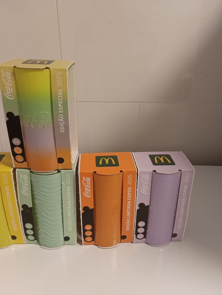 Coleção completa de copos do MacDonald's