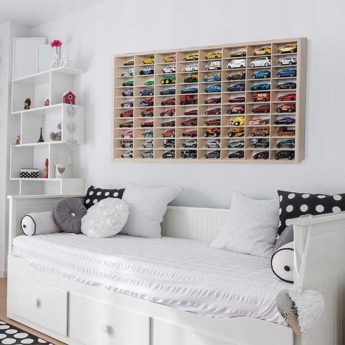 Półka na resoraki Hot Wheels – półka drewniana 80 miejsc