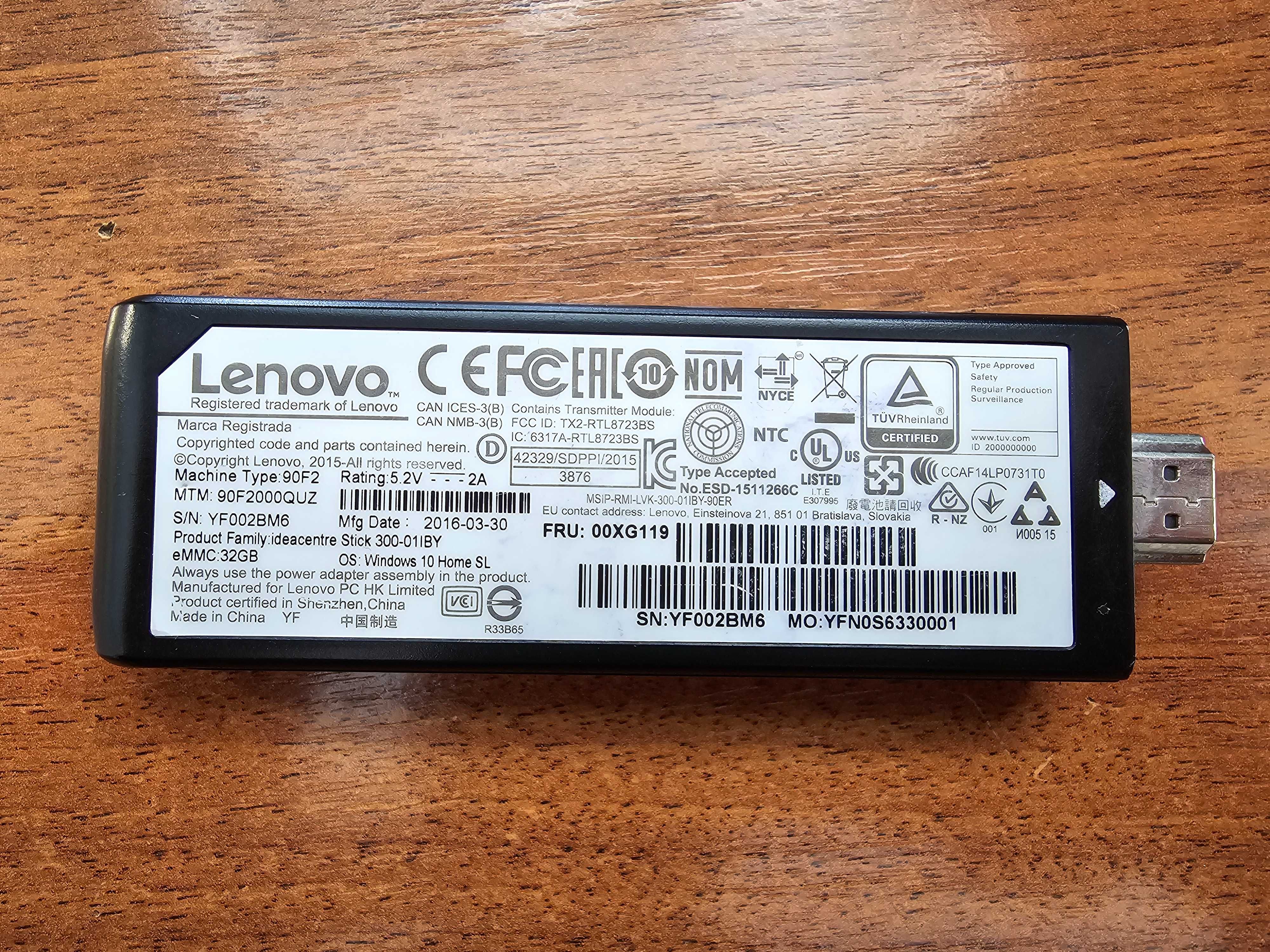 Lenovo IdeaCentre Stick 300 01IBY 2/32 Atom Z3735F