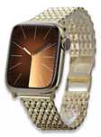 Złota bransoleta 14k 585 do zegarka męskiego Apple watch mbw013apple K
