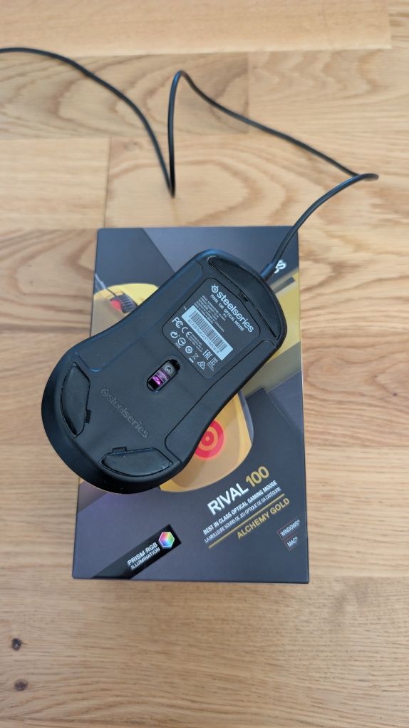 Myszka przewodowa - Steelseries Rival 100 RGB podświetlana