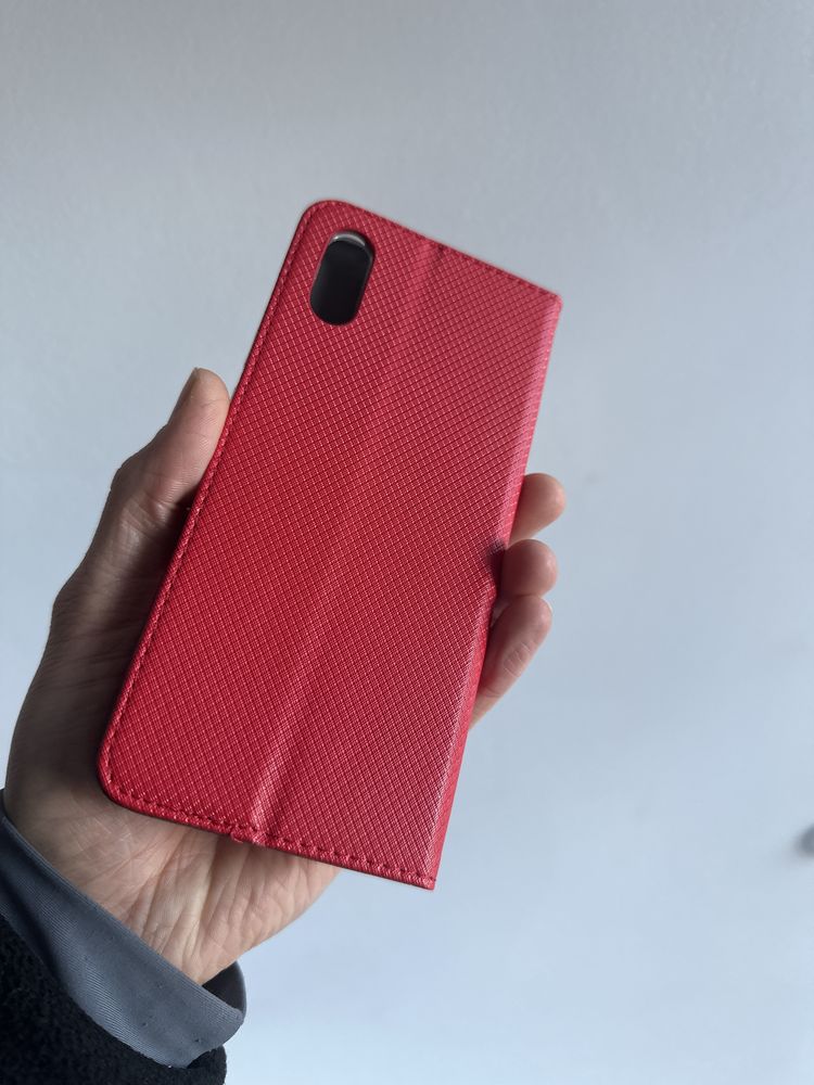 Etui otwierane do boku + SZKŁO hartowane do xiaomi redmi 9A