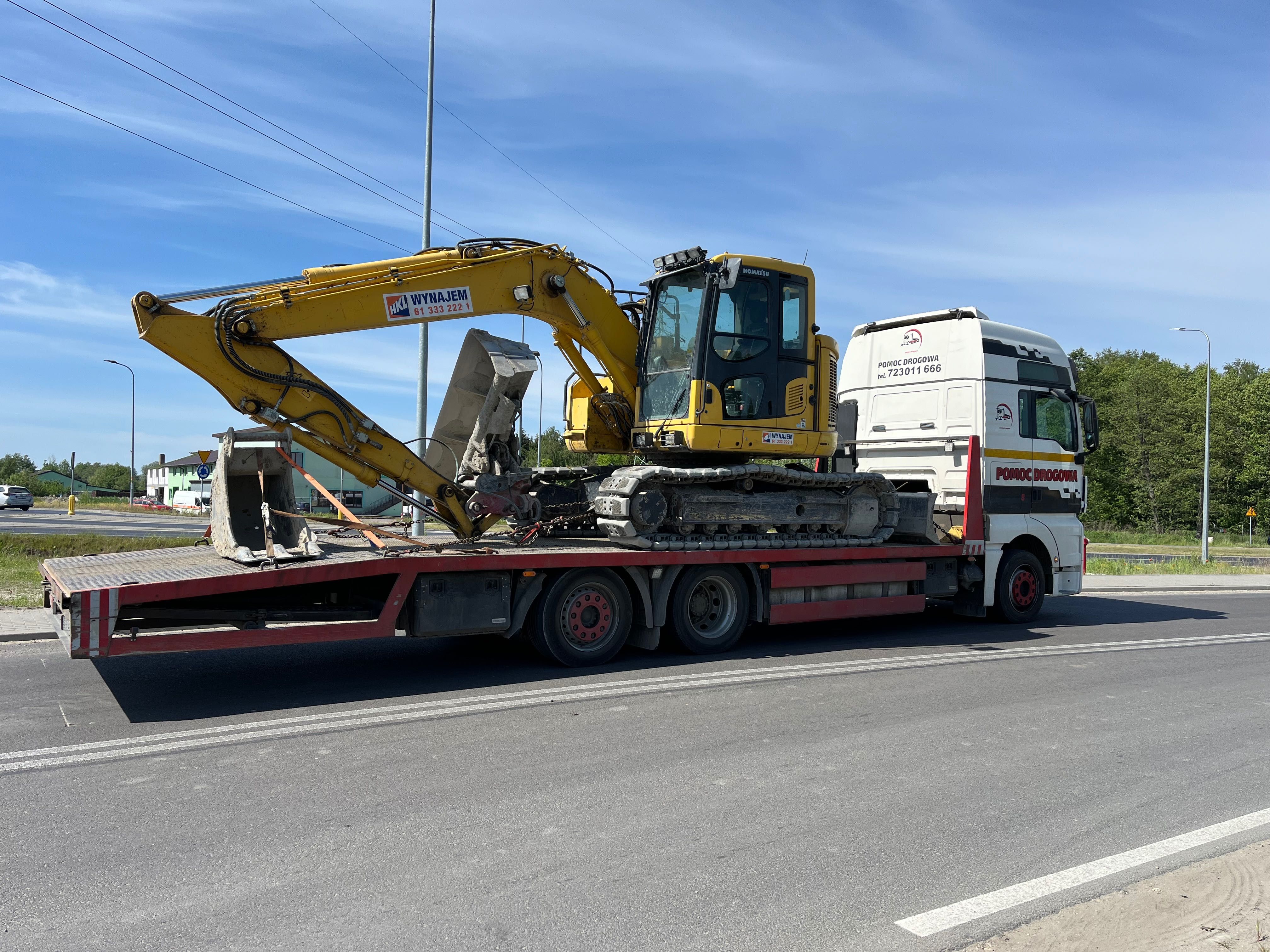 Laweta Pomoc Drogowa Transport maszyn ,towarów  i pojazdów do 16t