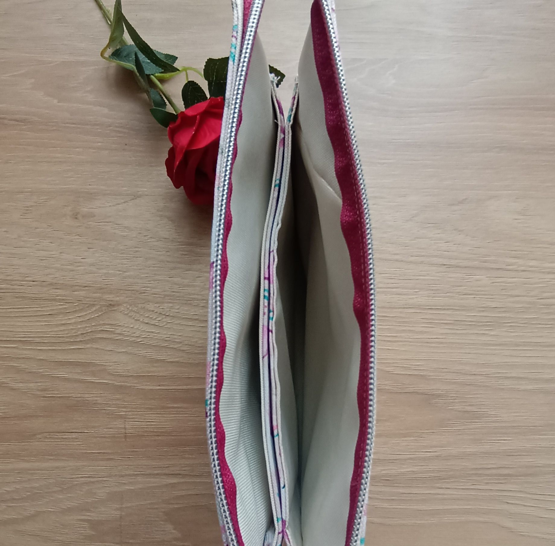 Kosmetyczka organizer w jednorożce handmade rękodzieło