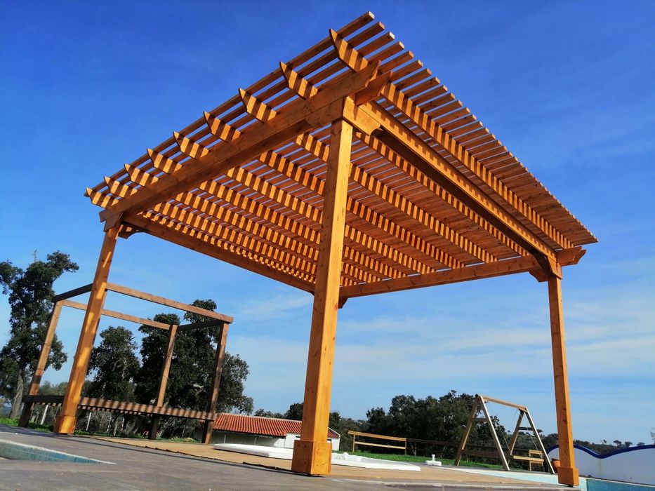 Wooden Pergolas - Pérgulas Decks de Madeira, Sombras por medida