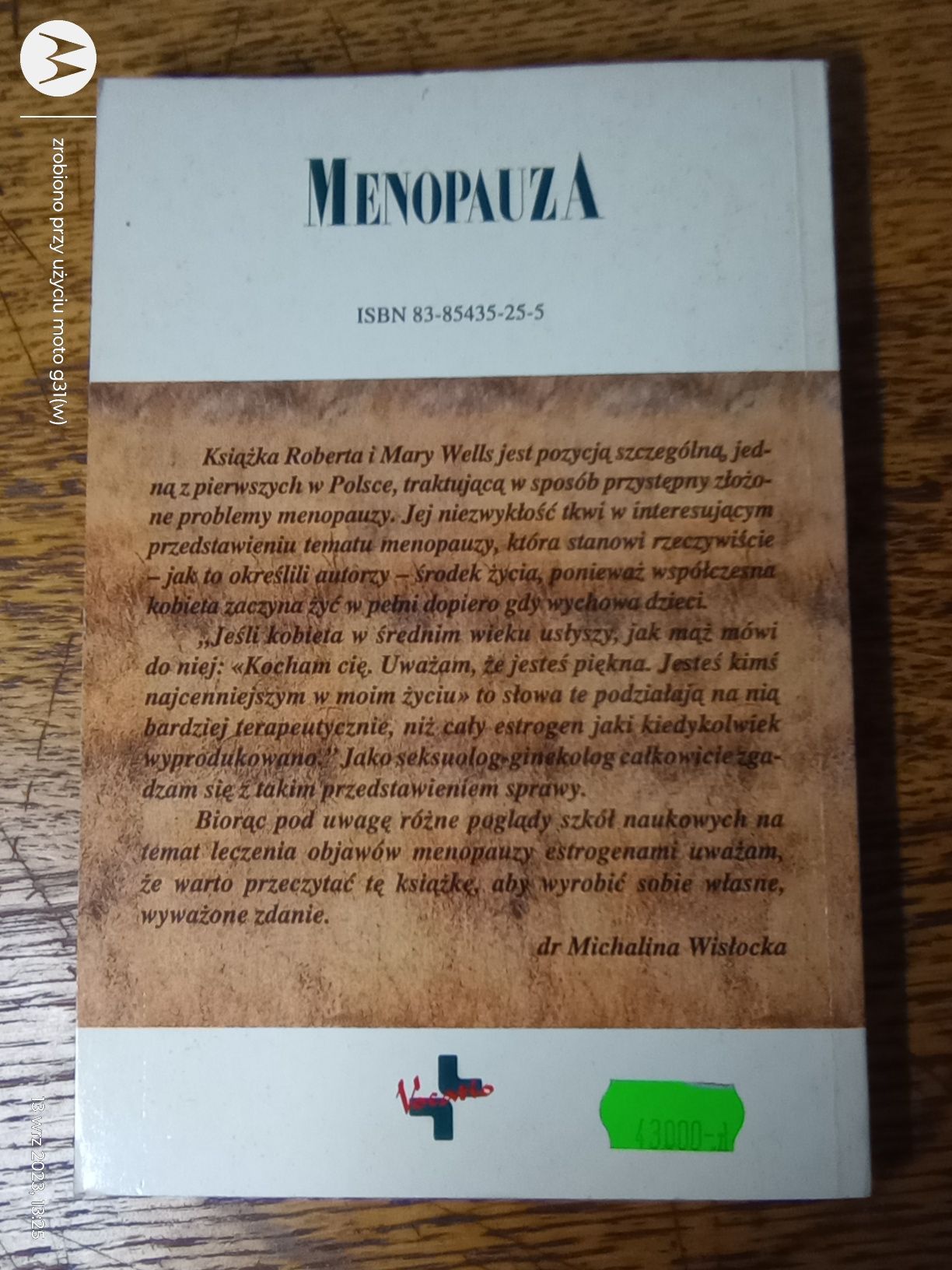 Menopauza. Środek życia. Robert i Mary G. Wells