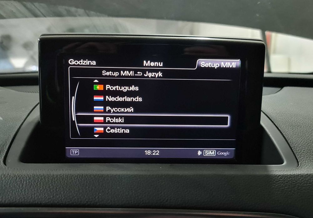 Polski jezyk MMI 3G+ Plus Audi Q3 Q5 A4 B8 A6 C7 A8 D4 konwersja USA