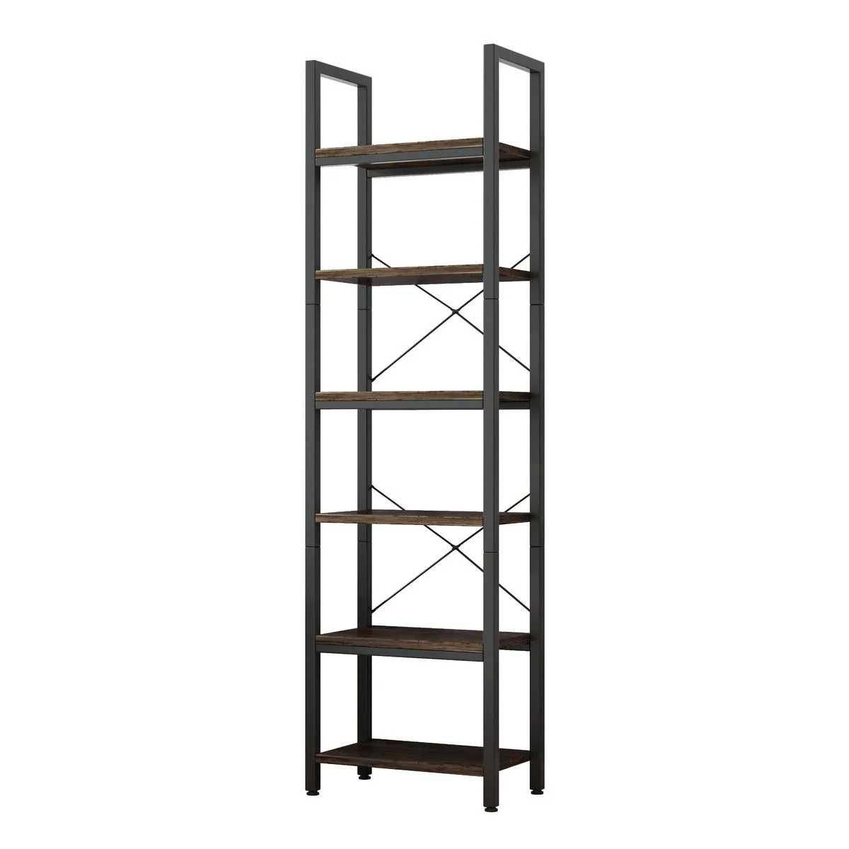 Regal Na Książki Biblioteczka Wąski Wysoki Słupek Loft Industrialny