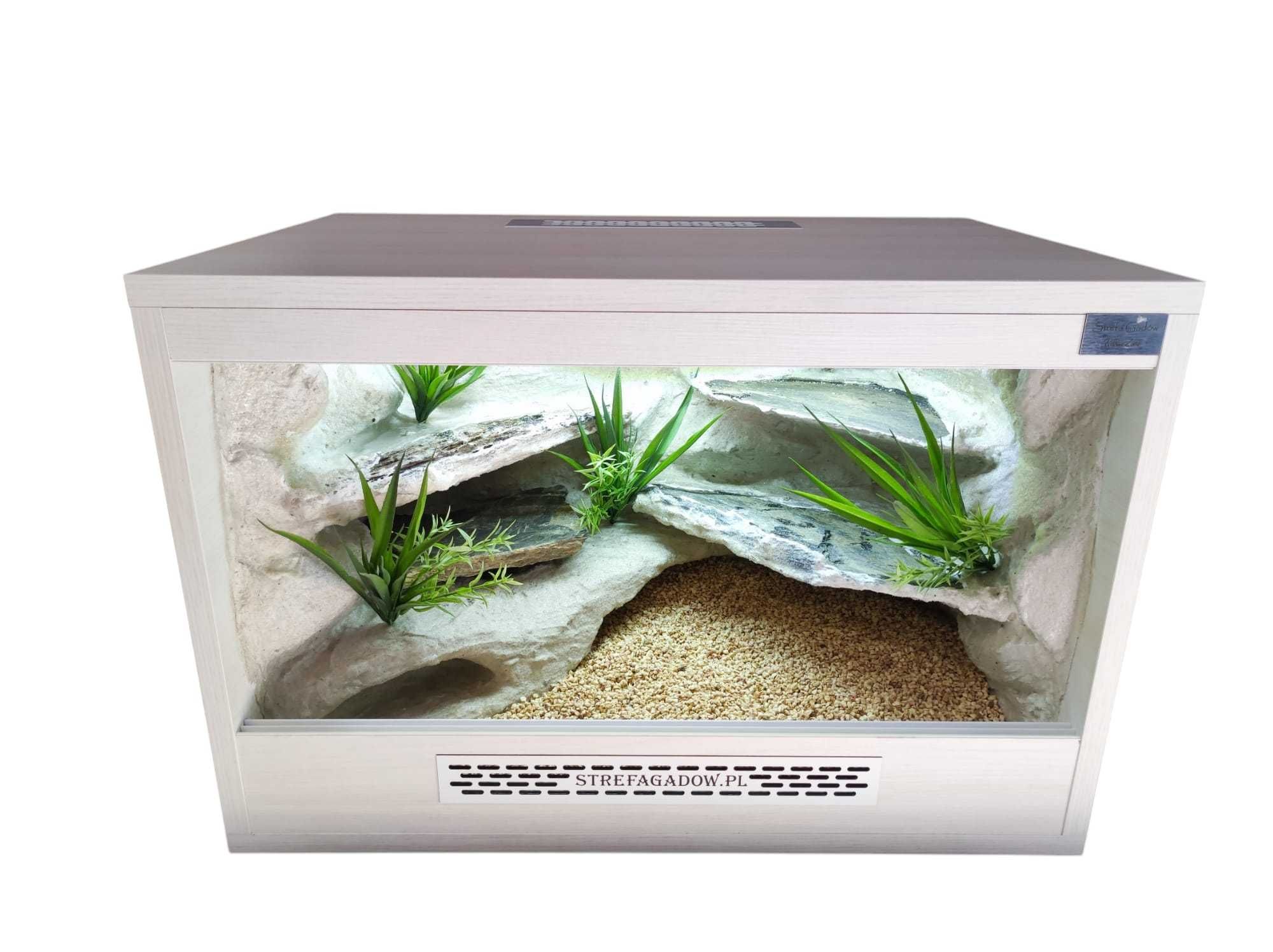 Terrarium pustynne nr691 60/40/40 dla gekona lamparciego DOSTĘPNE