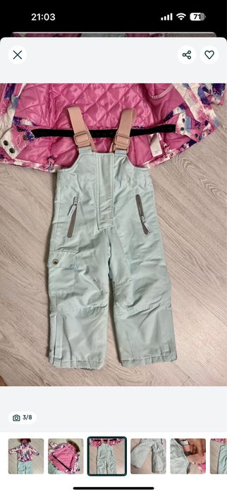 Зимовий набір для дівчинки,зимова куртка для дівчинки