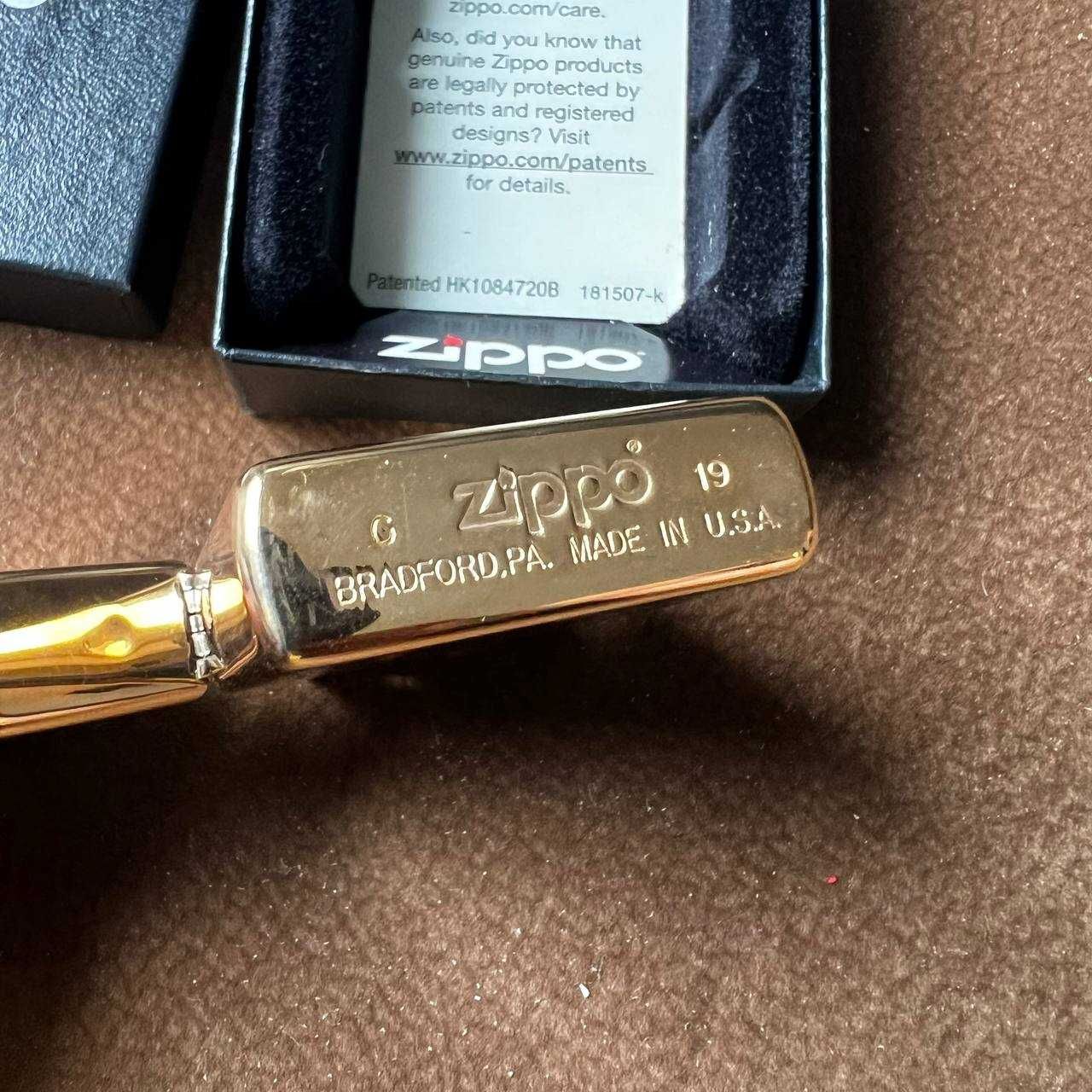 Зажигалка zippo GOLD BRICK 999.9
