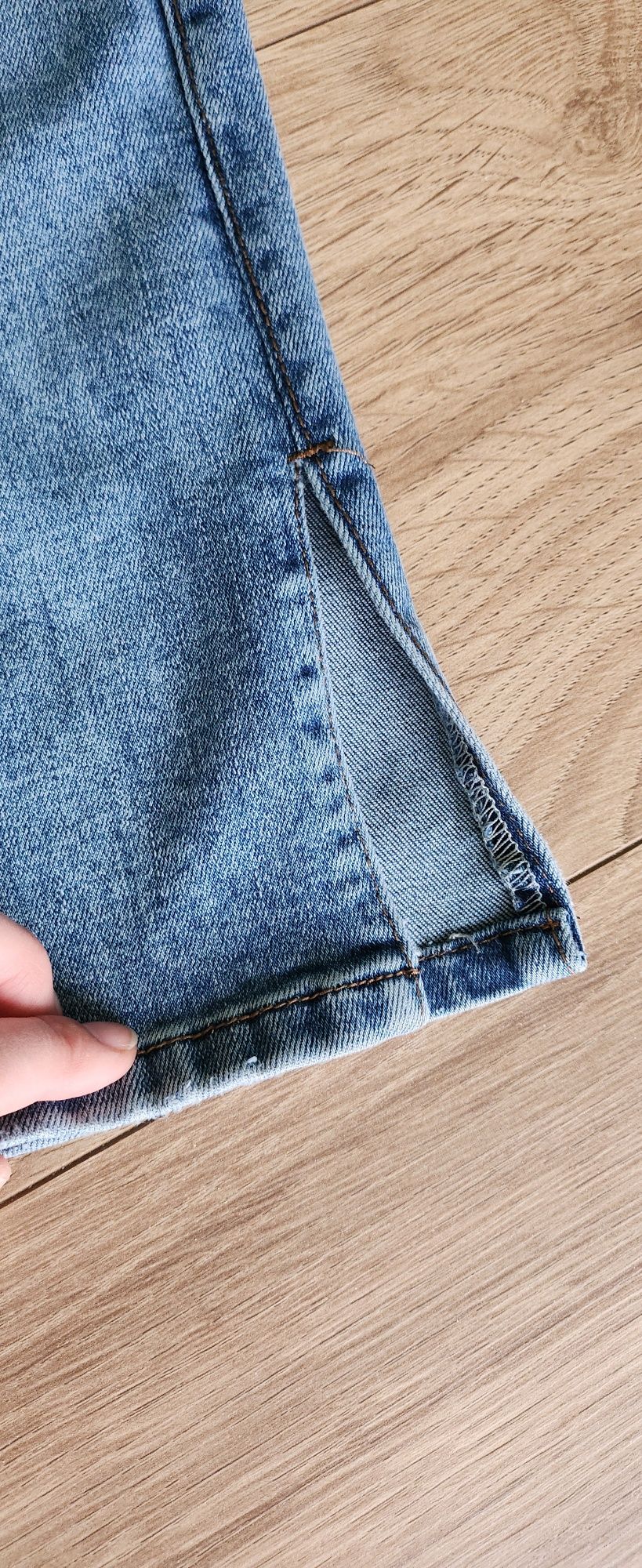 Spodnie jeans r. 34 oraz spódniczka