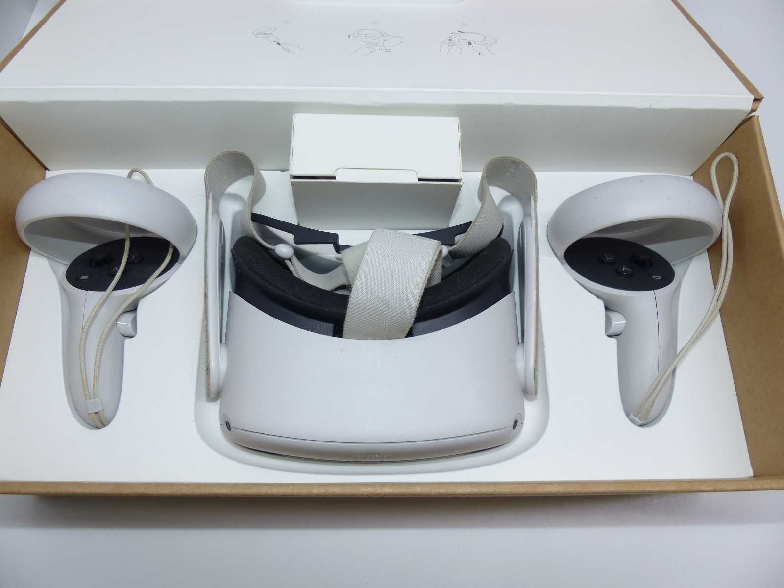 Meta Oculus Quest 2 Gogle VR 3D Zabawa / Idealne na prezent, kompletne