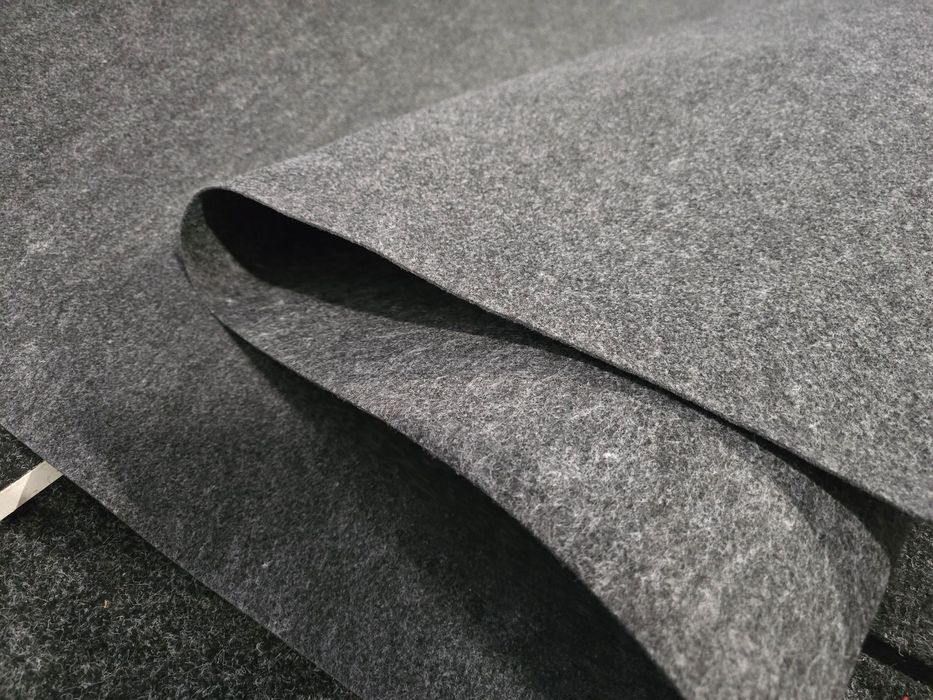 Wykładzina Targowa Antracyt  Materiał tapicerski Filc