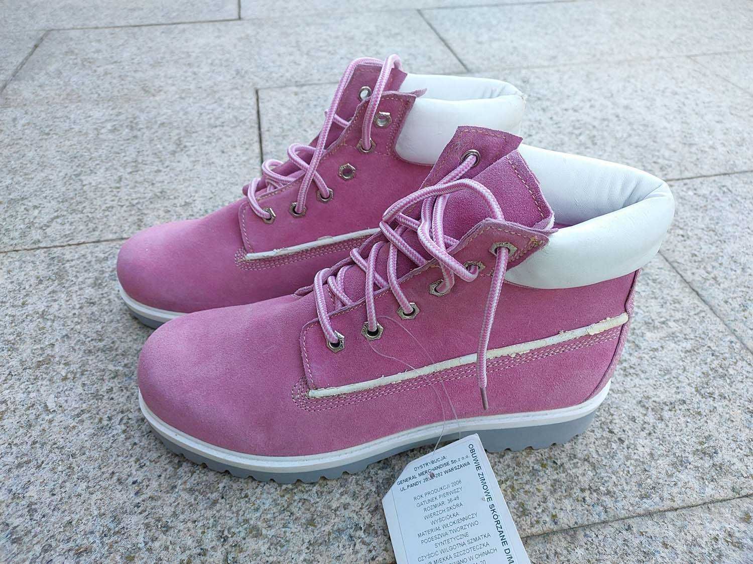 Buty zimowe damskie męskie rozm. 39, 26 cm, nowe z wadą