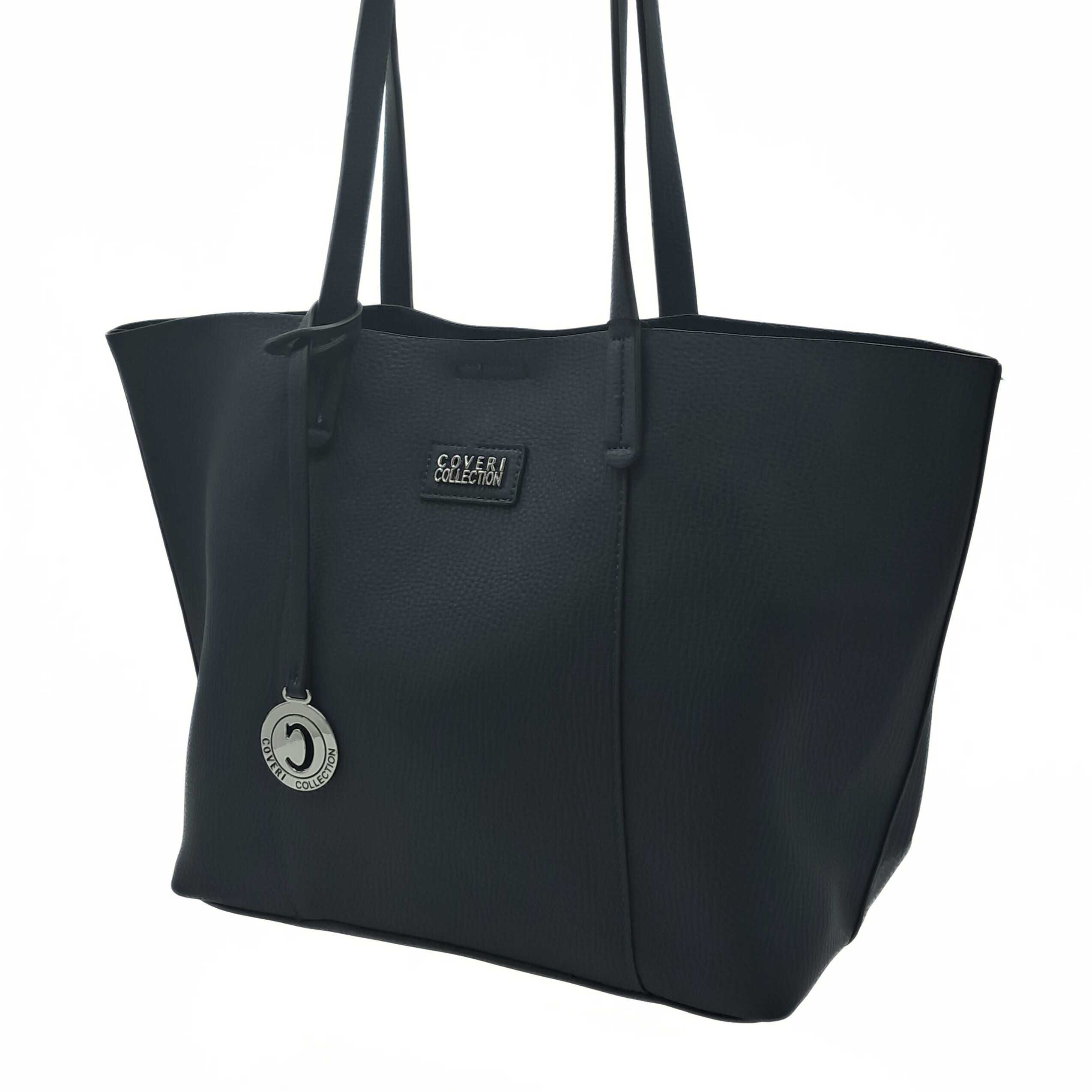 Granatowa torebka damska shopperka Coveri Collection CC5155-2