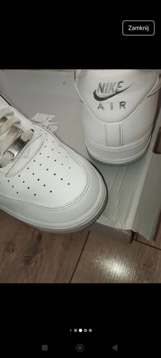 Oryginalne Sneakersy skórzane męskie Nike Air Force 1 '07 46