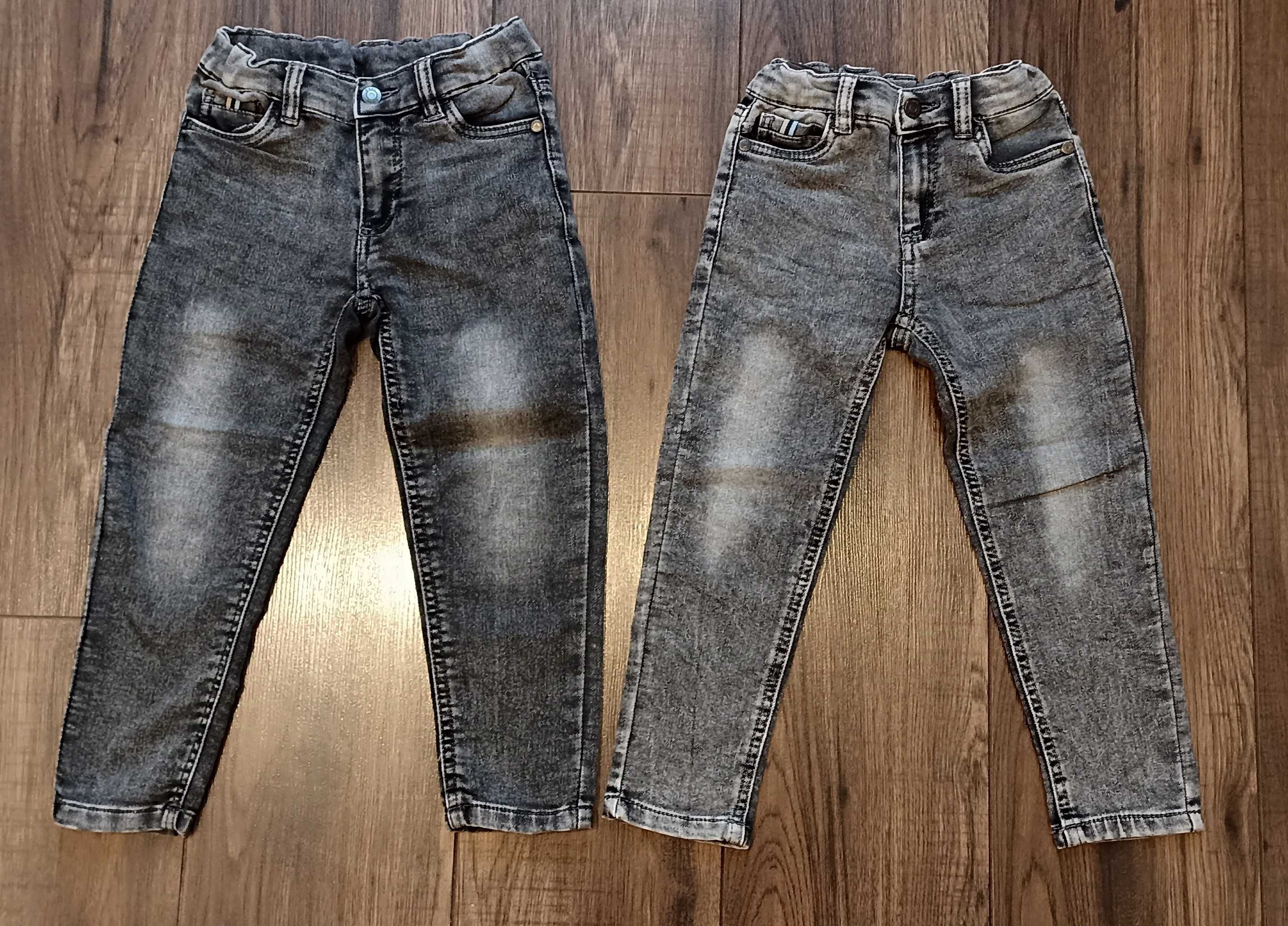 Spodnie jeansowe dla bliźniaków bliźniąt 110