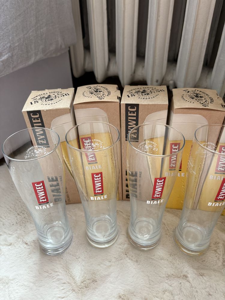 Komplet szklanek do piwa Żywiec Białe 0,3 l - 13 sztuk