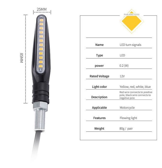 Указатель поворота, сигнал поворота мотоцикла