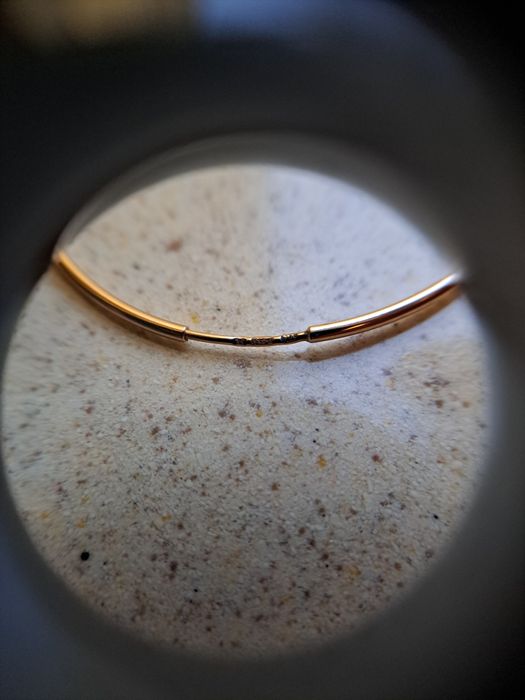 Kolczyki koła złote pr.585