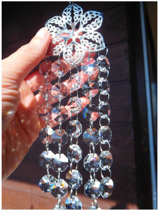 ŁAPACZ SŁOŃCA Zawieszka na Okno lub do Ogrodu Mini Flowers Bezbarwny