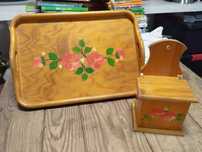 Conjunto tabuleiro e saleiro