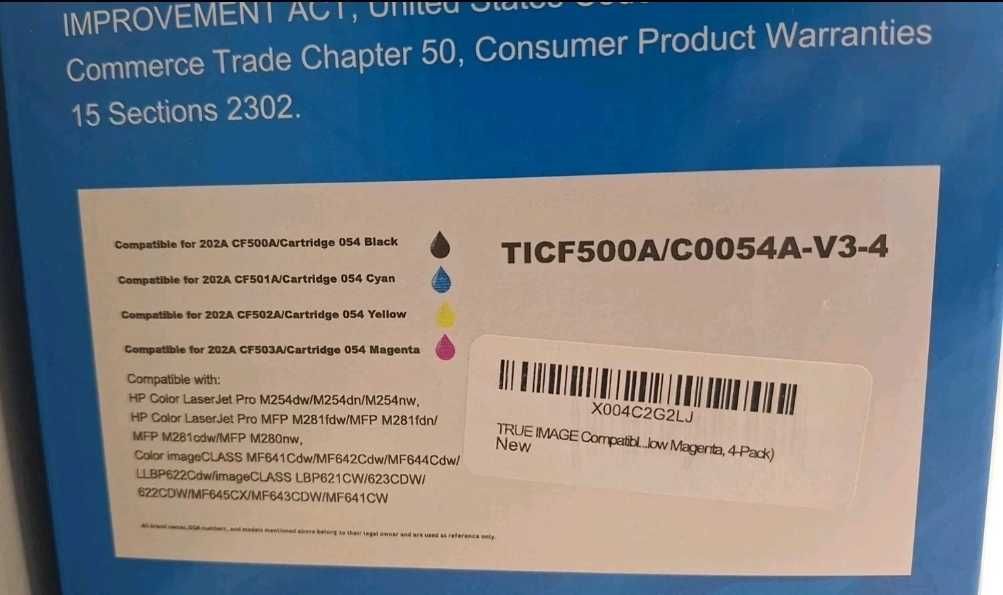 Картриджи Color Laserjet Pro M281fdw M281cdw M281fdn M254dw M254nw