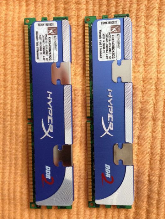 Kit 4gb ddr2 - memorias 4x1gb ddr2 pc6400 Kingstom HyperX