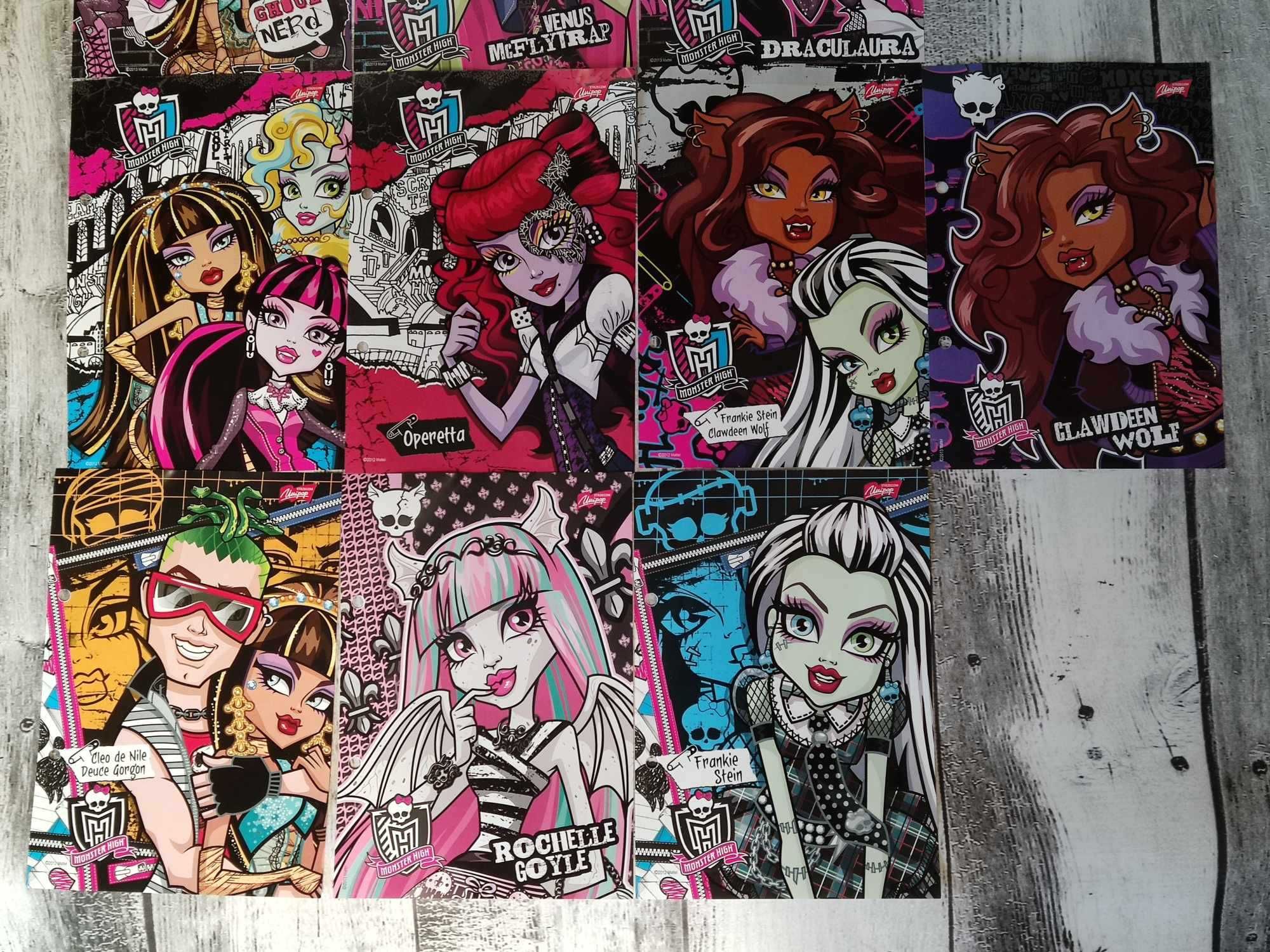 Kolekcjonerskie karteczki do segregatora A5 Monster High