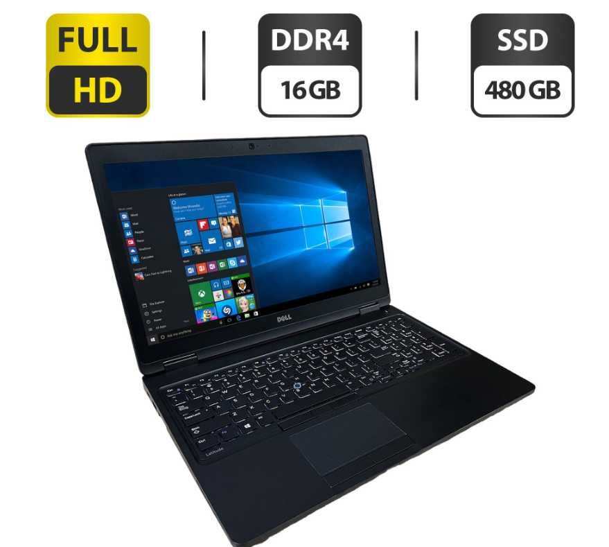 Ноутбук  Dell/ 15.6" для роботи /навчання 480 GB SSD/Intel Core i5