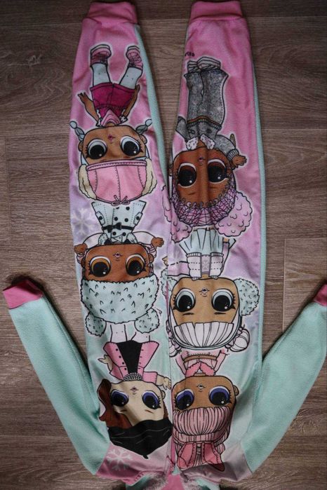 Флісовий ромпер з LOL на дівчинку 5-6 років, зріст 110-116