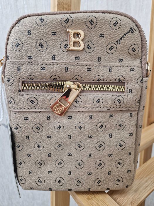 NOWA Mini torebka mała listonoszka beżowa