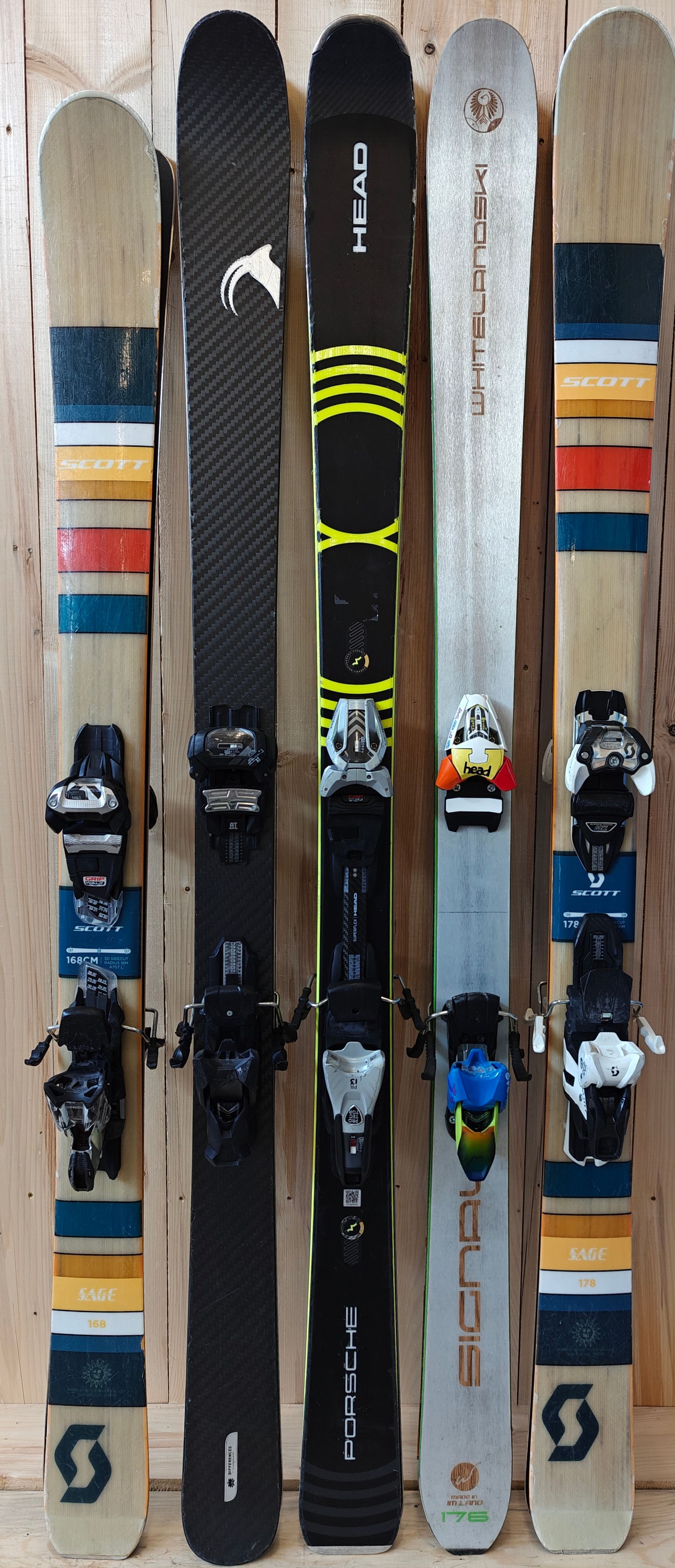 Narty 5 X  Freeride (530 zł/ 100€ netto para), pakiet nart